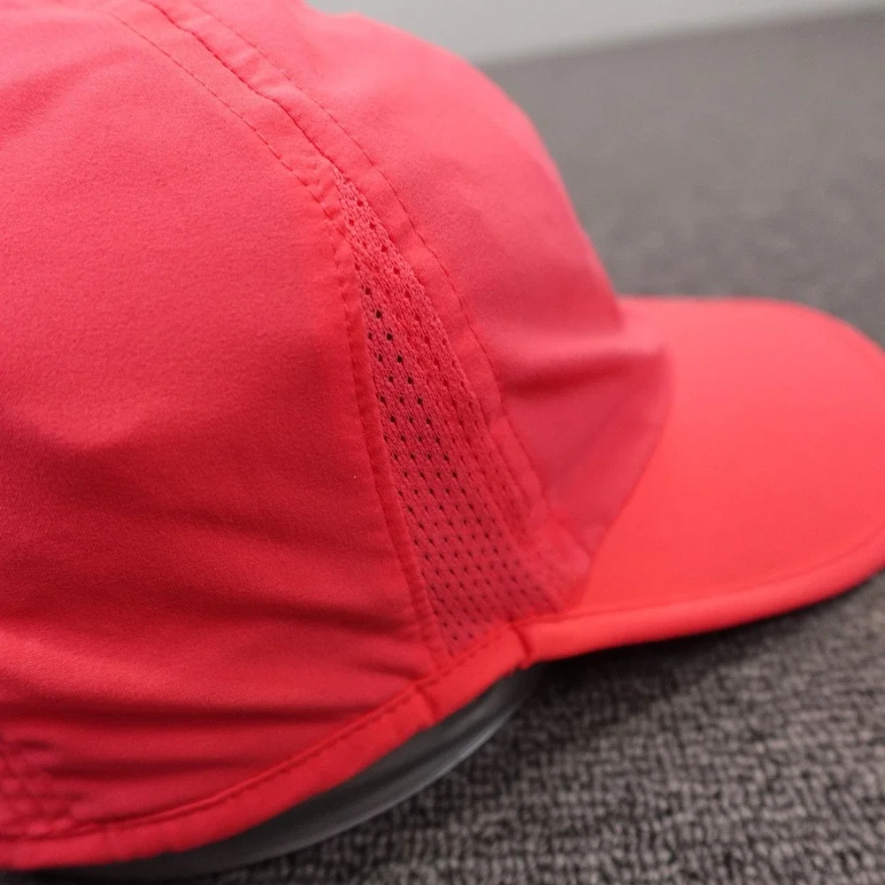 Under Armour Hat Cap Strap Back Womens One Size Pink Reflective Logo Athletic